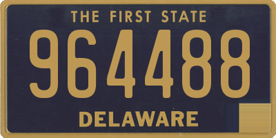 DE license plate 964488