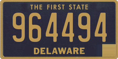 DE license plate 964494
