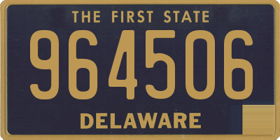 DE license plate 964506