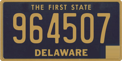 DE license plate 964507