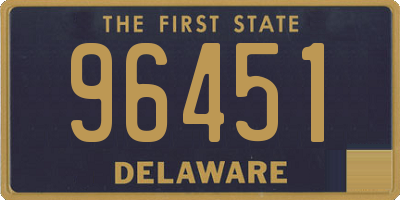 DE license plate 96451