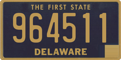 DE license plate 964511
