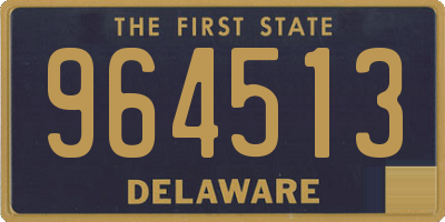 DE license plate 964513