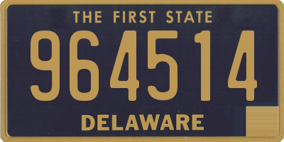 DE license plate 964514