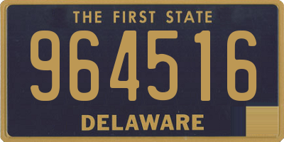 DE license plate 964516