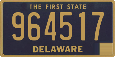 DE license plate 964517