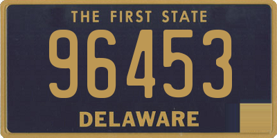 DE license plate 96453