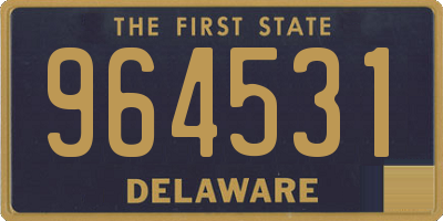 DE license plate 964531