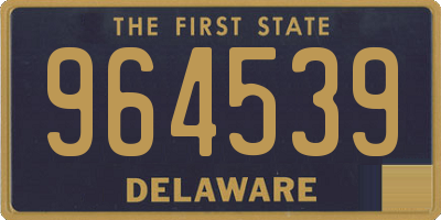 DE license plate 964539