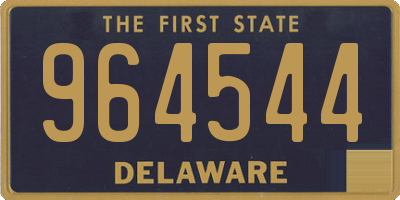 DE license plate 964544