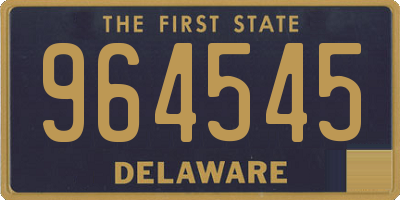 DE license plate 964545