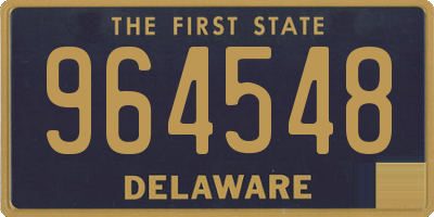 DE license plate 964548