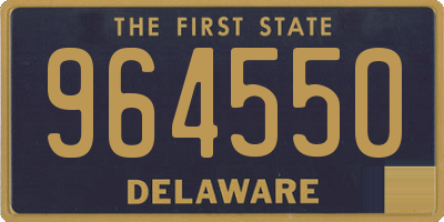DE license plate 964550