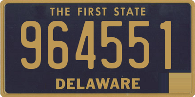 DE license plate 964551