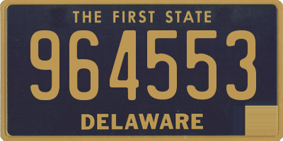 DE license plate 964553