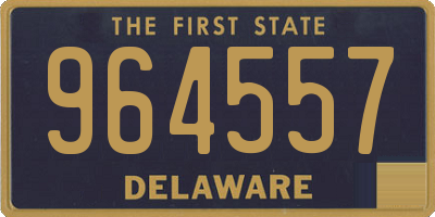 DE license plate 964557