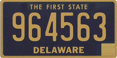 DE license plate 964563