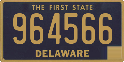DE license plate 964566