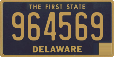 DE license plate 964569