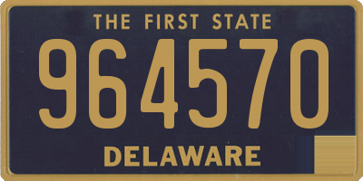DE license plate 964570