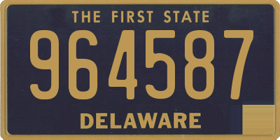 DE license plate 964587