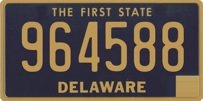 DE license plate 964588