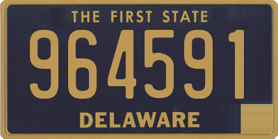 DE license plate 964591