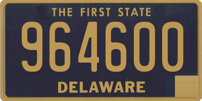 DE license plate 964600
