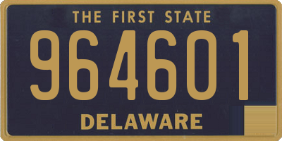 DE license plate 964601