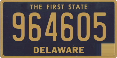 DE license plate 964605