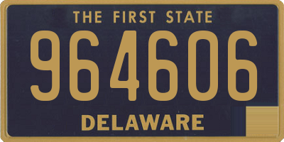 DE license plate 964606