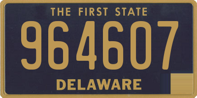 DE license plate 964607