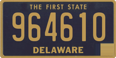 DE license plate 964610