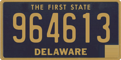 DE license plate 964613