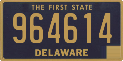 DE license plate 964614