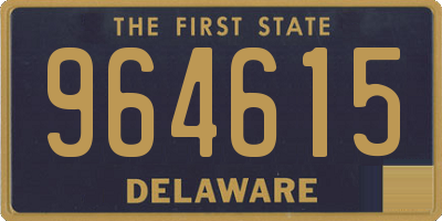 DE license plate 964615