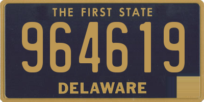 DE license plate 964619