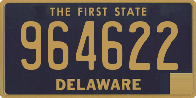 DE license plate 964622