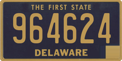 DE license plate 964624