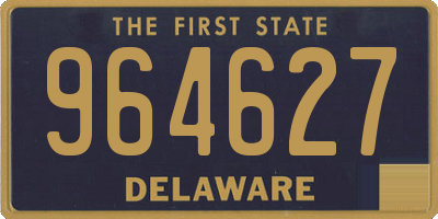 DE license plate 964627