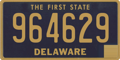 DE license plate 964629