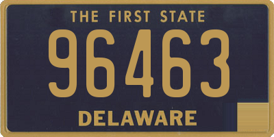 DE license plate 96463