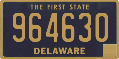 DE license plate 964630