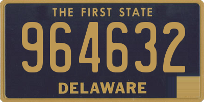 DE license plate 964632