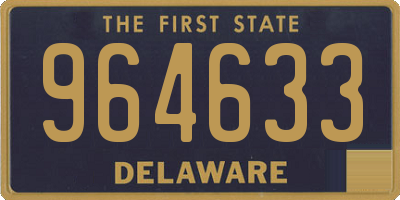 DE license plate 964633