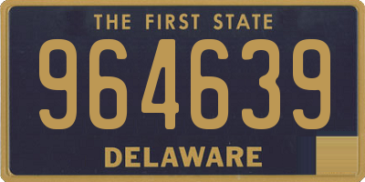 DE license plate 964639