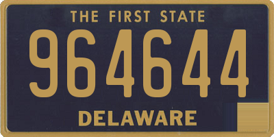 DE license plate 964644