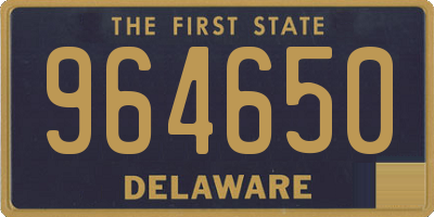 DE license plate 964650