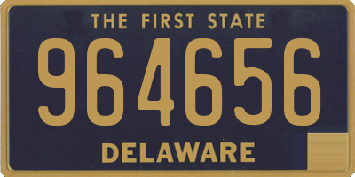 DE license plate 964656