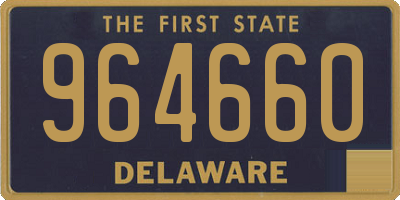 DE license plate 964660